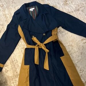 Target x La Ligne Collab - Brown / Navy Blue Trench Coat - Size Small